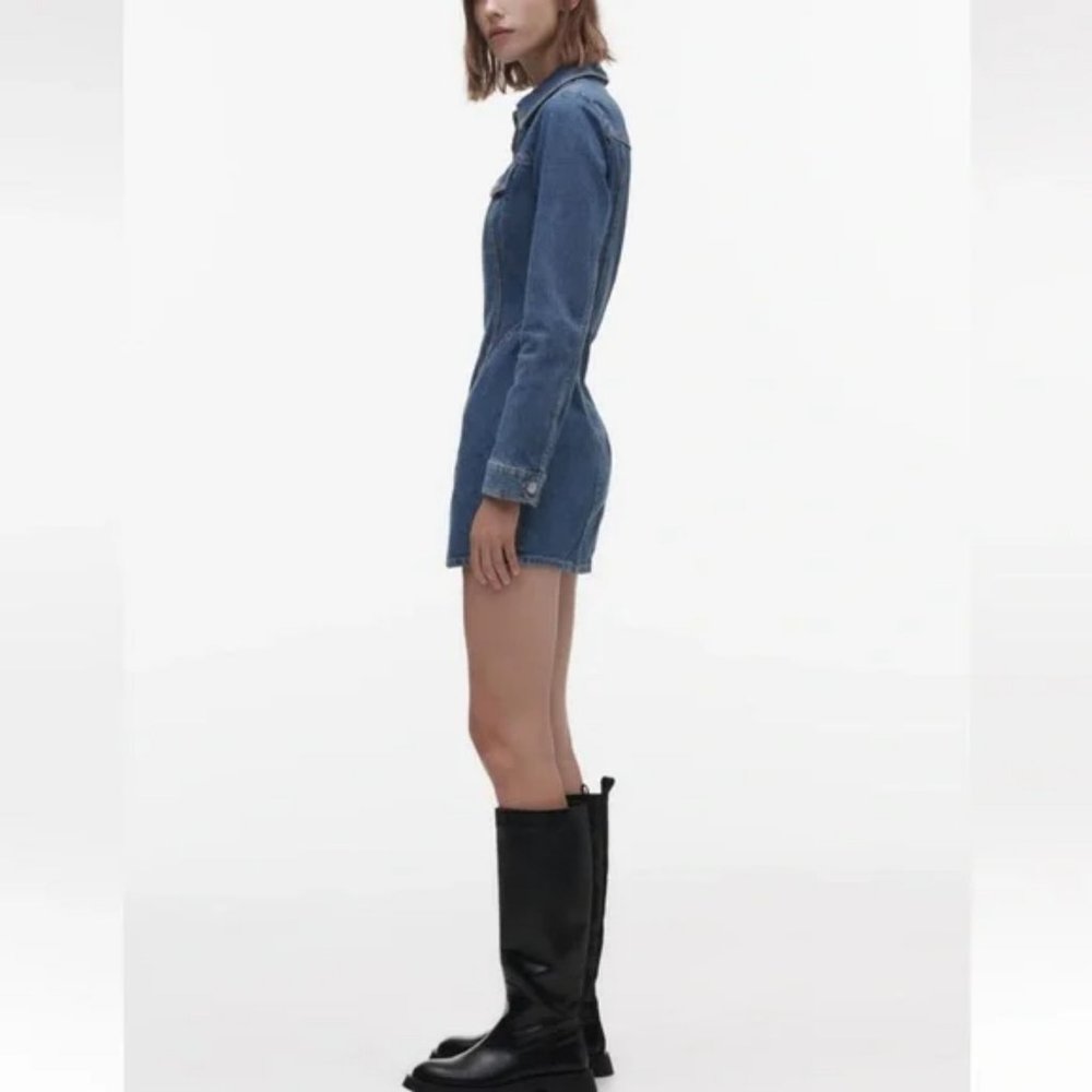 TRF DENIM DRESS ZARA BLOGGERS FAV - Picture 3 of 9